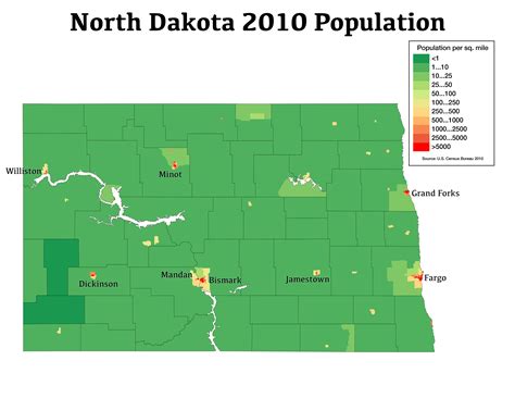 north dakota cities by population 2024